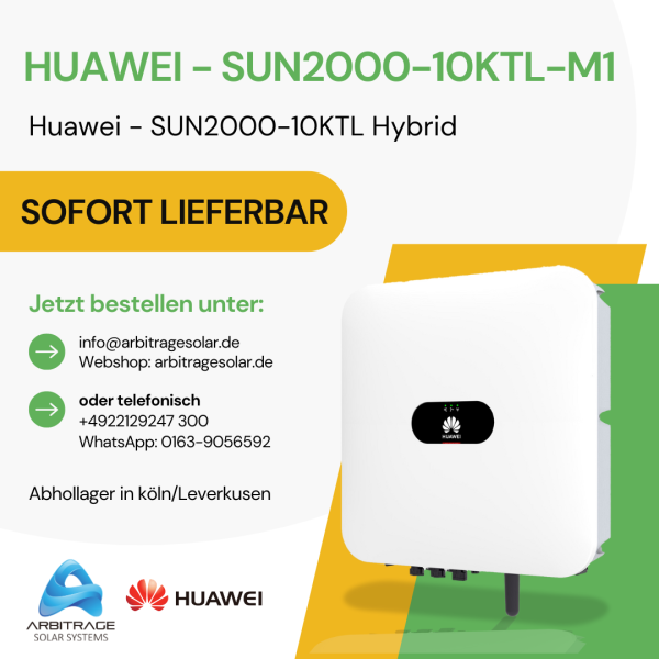 HUAWEI SUN2000-10KTL-M1 Hybrid Wechselrichter 10 kW