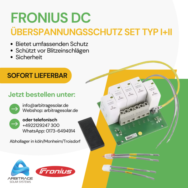 Fronius DC Überspannungsschutz Set Typ I+II