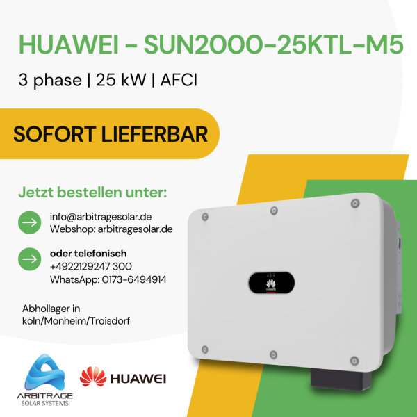 HUAWEI SUN2000-25K-MB0 Hybrid Wechselrichter 25 kW