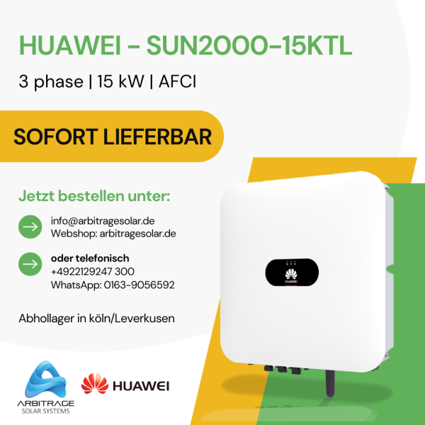 HUAWEI SUN2000-15K-MB0 Hybrid Wechselrichter 15 kW