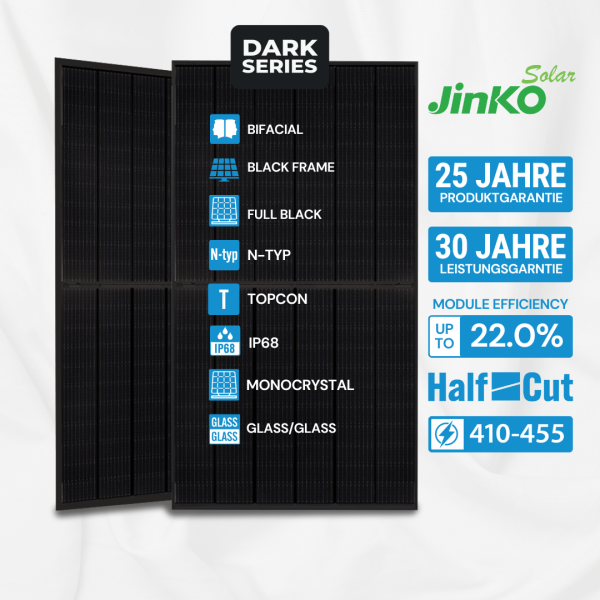 Jinko Solar 440W Bifazial Glas-Glas Full Black JKM440-54HL4R-BDB (Staffelpreis)