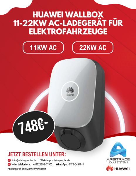 Huawei Wallbox 22 kW AC-Ladegerät¤t