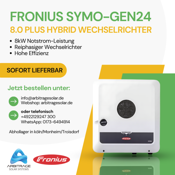 Fronius SYMO-GEN24 8.0 Plus Hybrid Wechselrichter