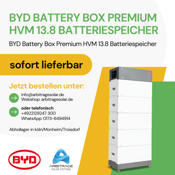 BYD HVM 13.8 Battery-Box Premium