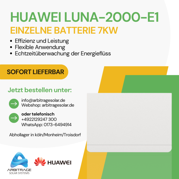 HUAWEI LUNA2000-7-S1 Batteriespeicher - 7 kWh Speicher