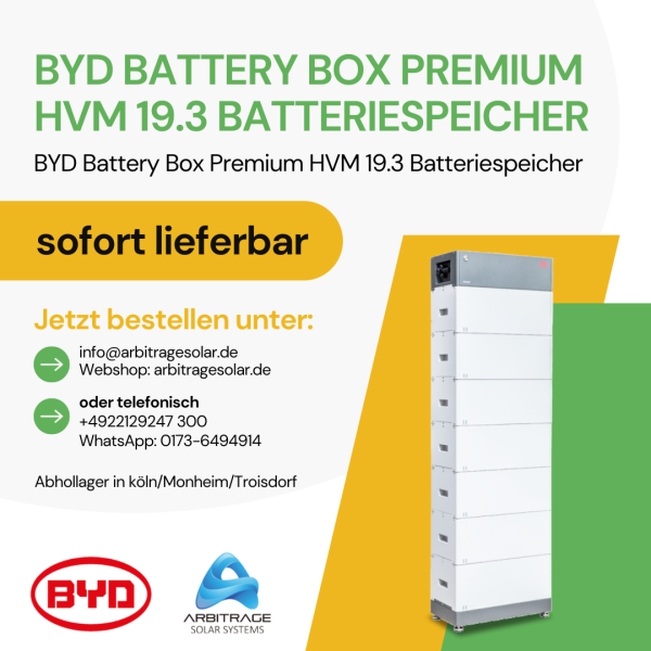 BYD HVM 19.3 Battery-Box Premium