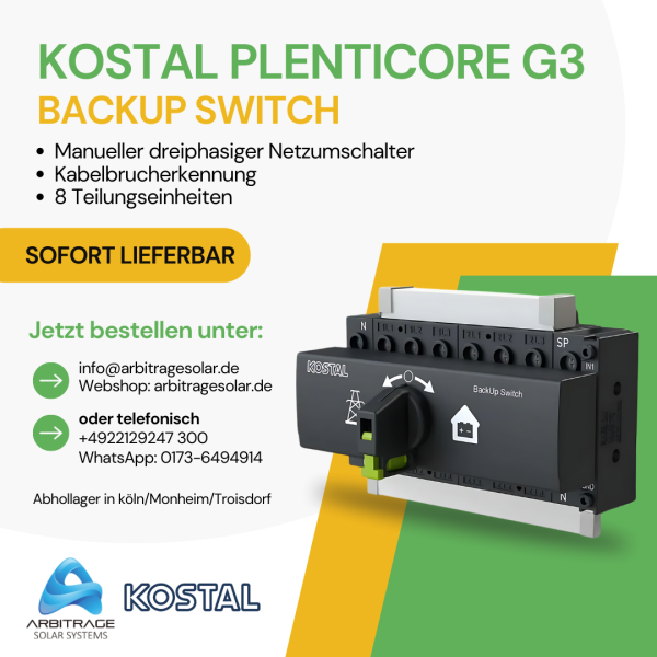 Kostal PLENTICORE G3 BackUp Switch